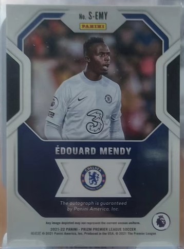 2021/22 Edouard Mendy Panini Prizm Chrome Chelsea Auto TLO