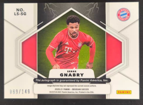 GNABRY AUTO BAYERN MUNICH OBSIDIAN /149 TLO