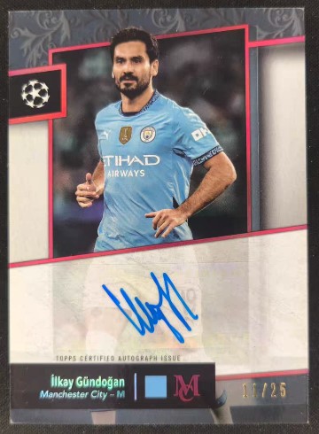 GUNDOGAN /25 TOPPS MUSEUM AUTO MC MAN CITY TLO