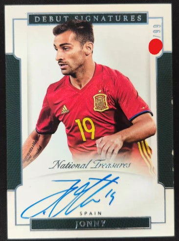 JOHNNY DEBUT AUTO NATIONAL SPAIN TLO /99