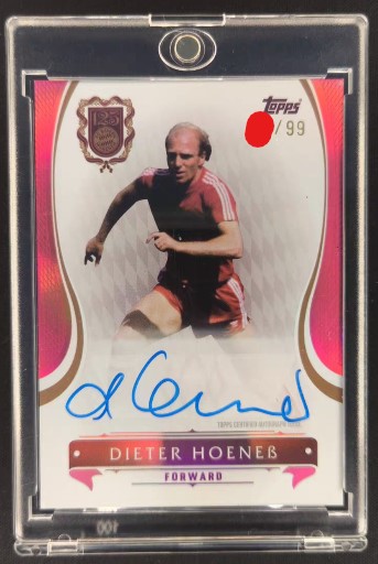 DIETER HOENEB TOPPS AUTO BAYERN MUNICH /99