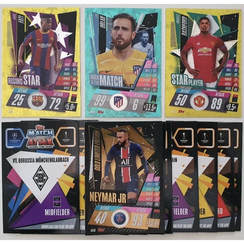 Gói thẻ Topps UCL Match Attax Pack 2020/21