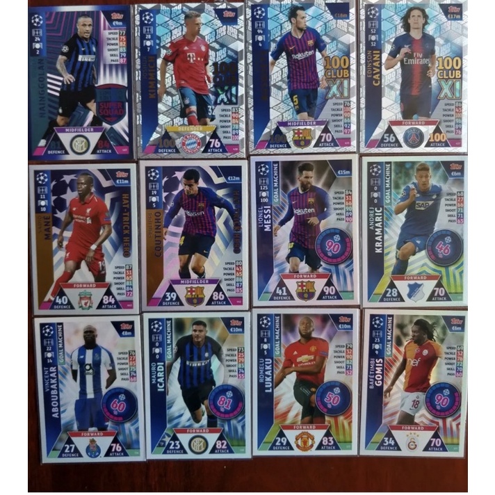 Gói thẻ Topps Match Attax UCL Pack 2018/19