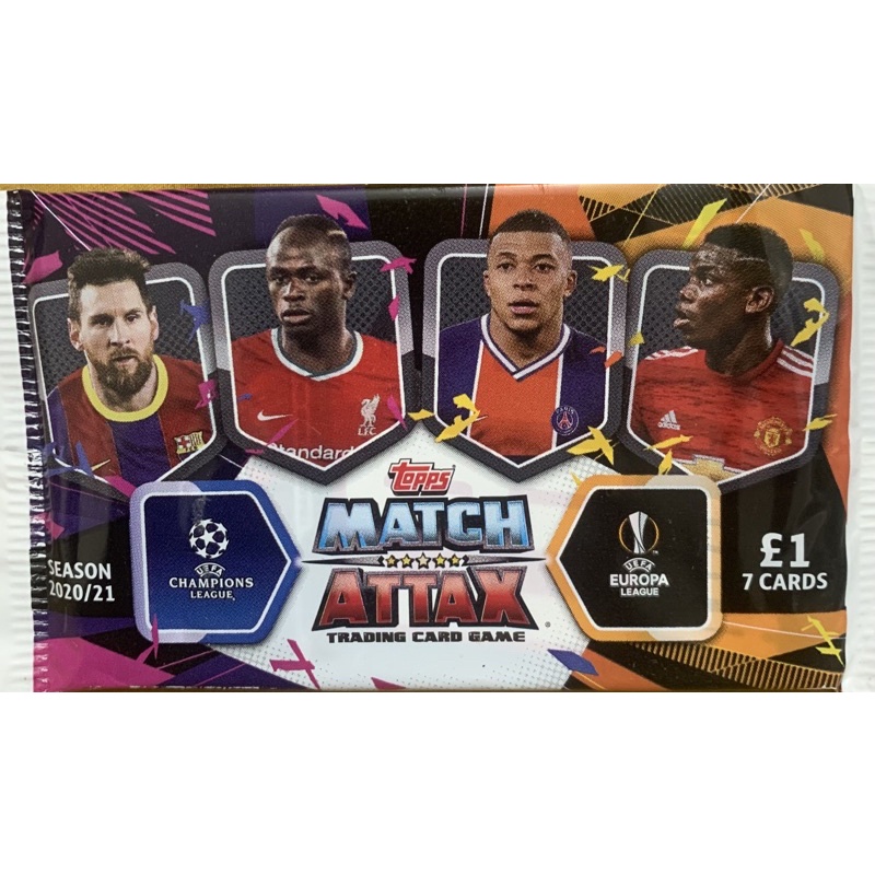 Gói thẻ Topps UCL Match Attax Pack 2020/21