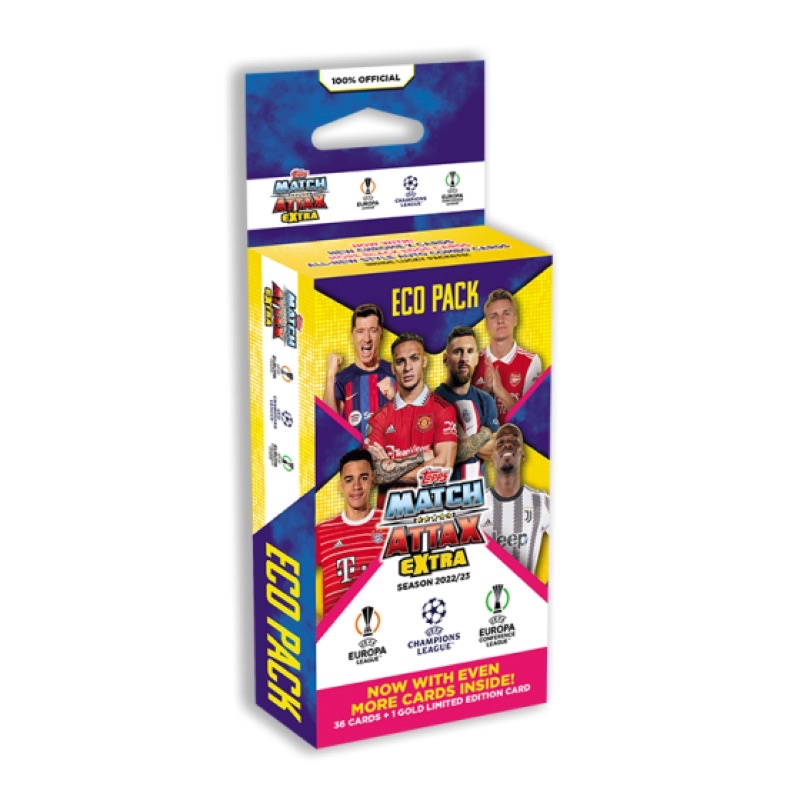 Hộp thẻ Topps Match Attax Extra Eco Pack 2022/23