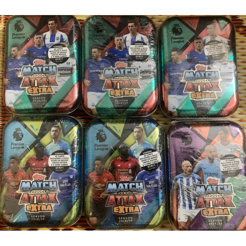 Hộp thẻ Topps Match Attax Mini Tin 2018/19