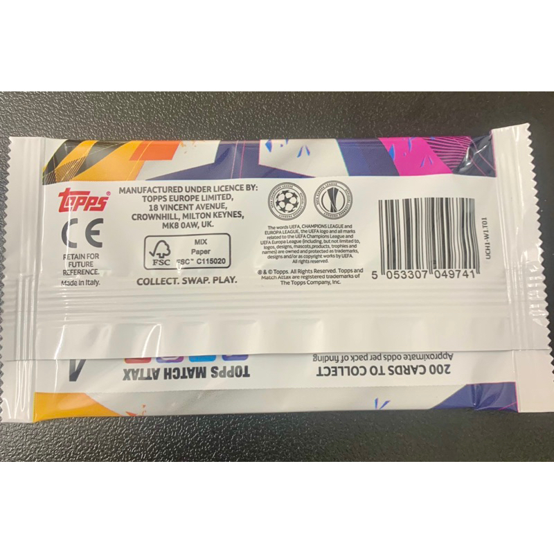 Gói thẻ Topps Match Attax Chrome UCL Pack 2020/21