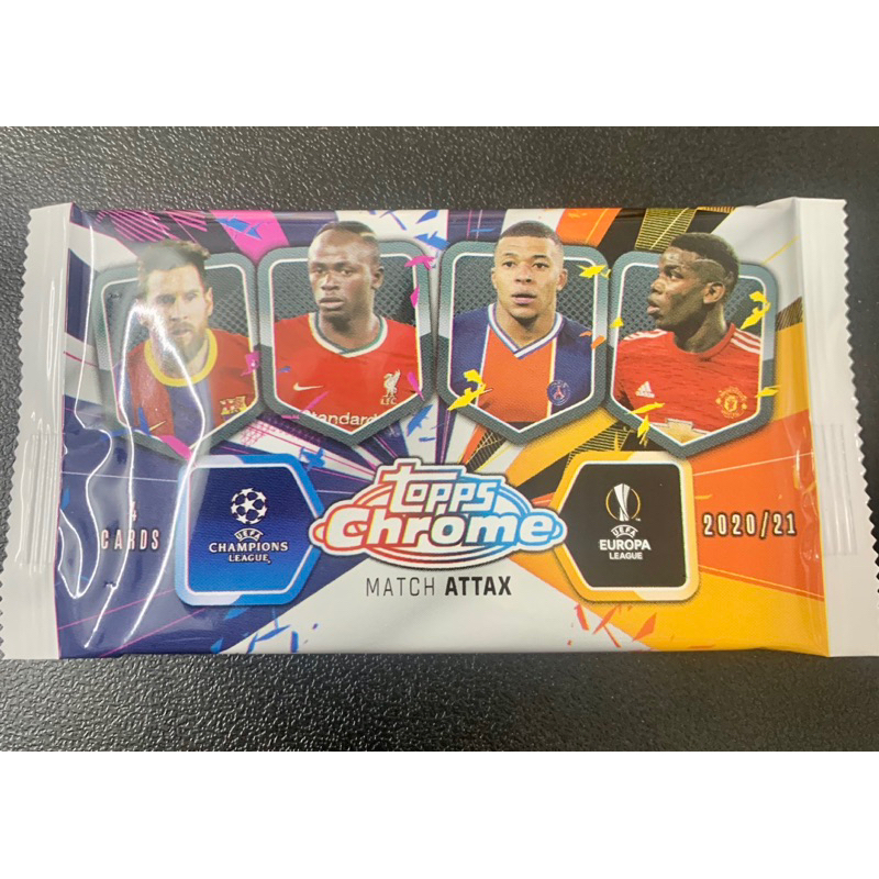 Gói thẻ Topps Match Attax Chrome UCL Pack 2020/21