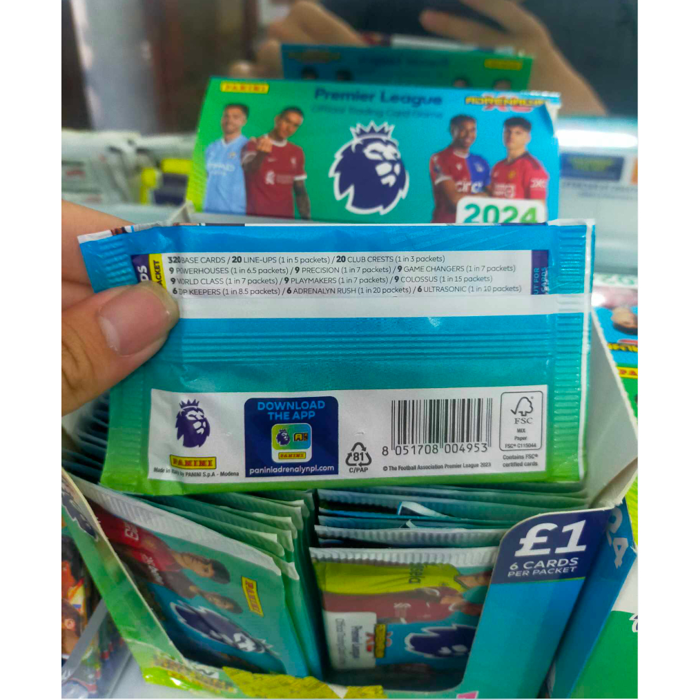 Gói thẻ Panini Adrenalyn XL Pack 2023/24