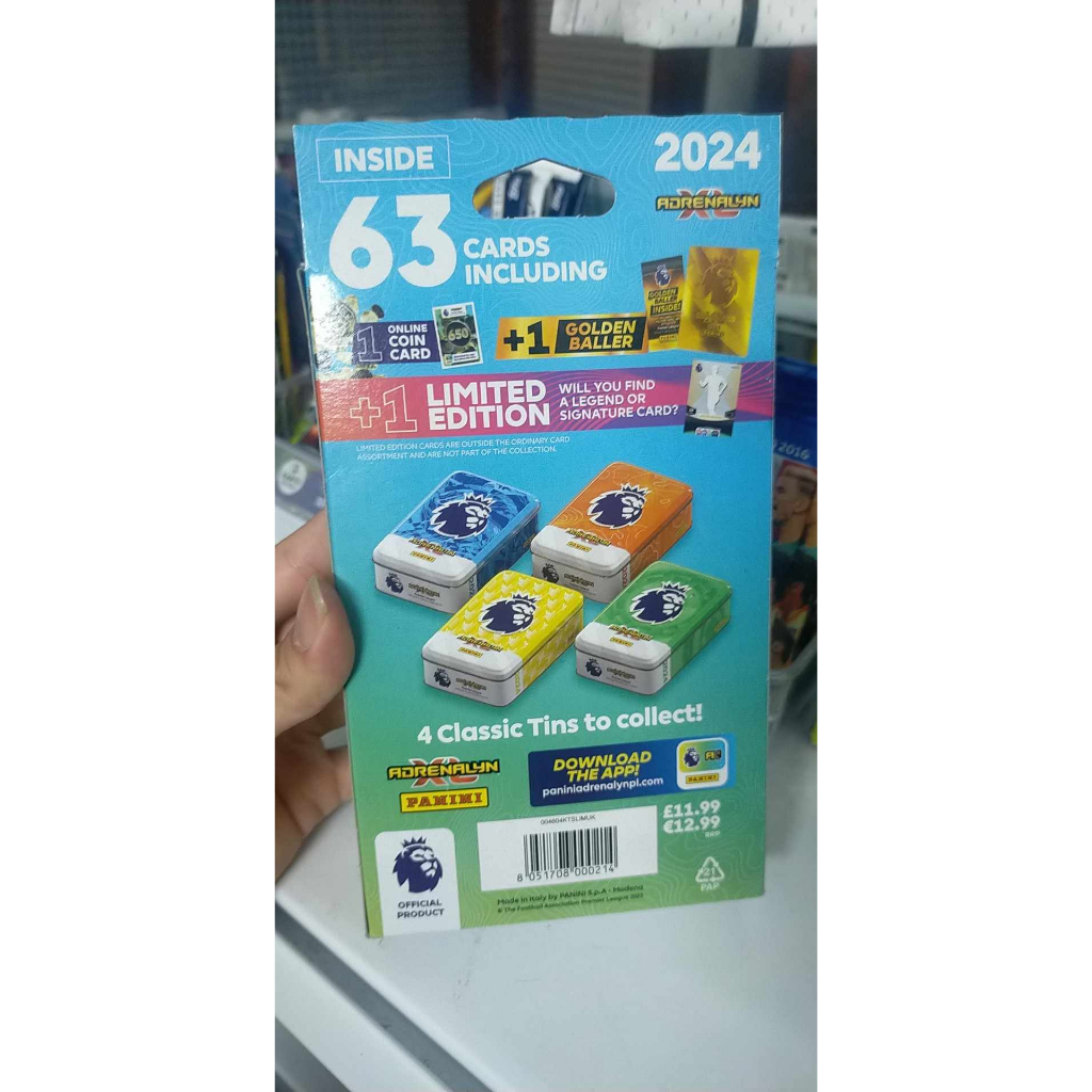 Hộp thẻ Bóng Đá Panini Adrenalyn XL EPL Mega Tin 2023/24