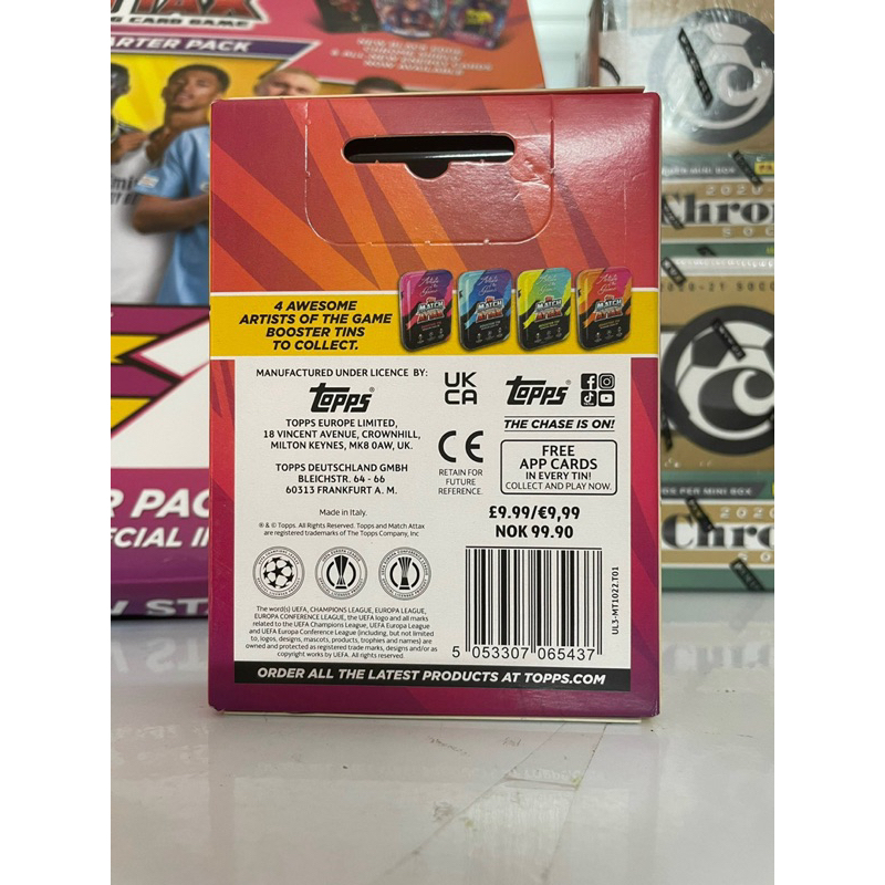 Hộp thẻ Topps Match Attax Booster Mini Tin 2023/24