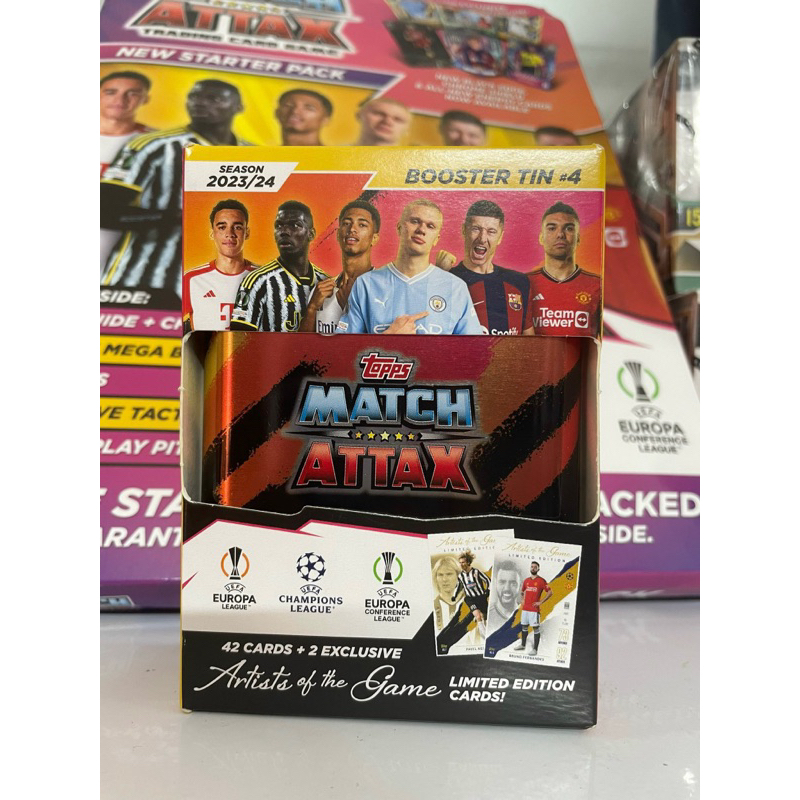 Hộp thẻ Topps Match Attax Booster Mini Tin 2023/24
