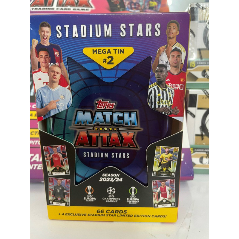 Hộp thẻ Topps Match Attax Mega Tin 2023/24