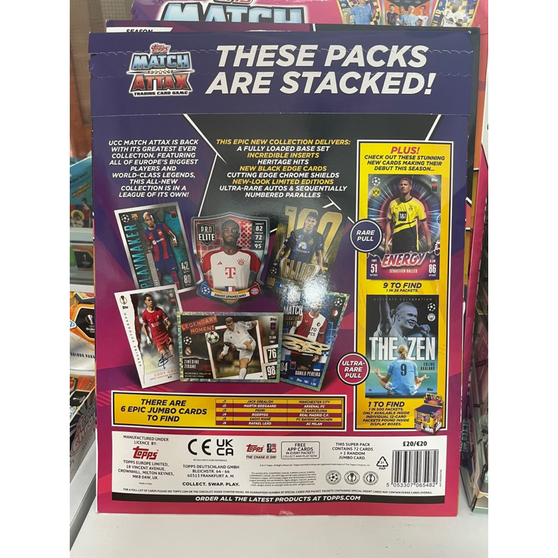 Gói thẻ Topps Match Attax Super Pack 2023/24