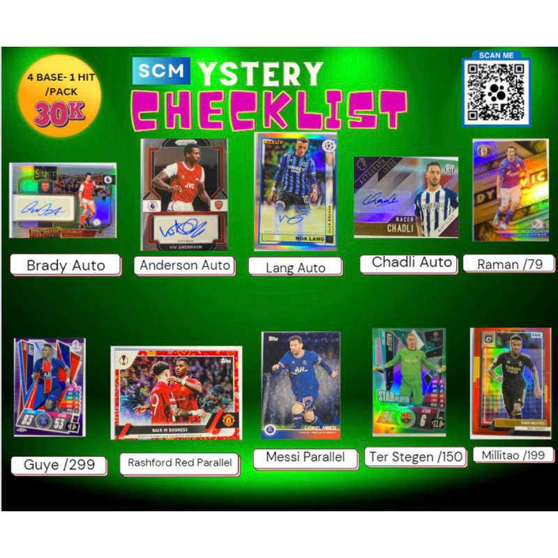Gói thẻ bóng đá SCMystery Pack 30K Edition