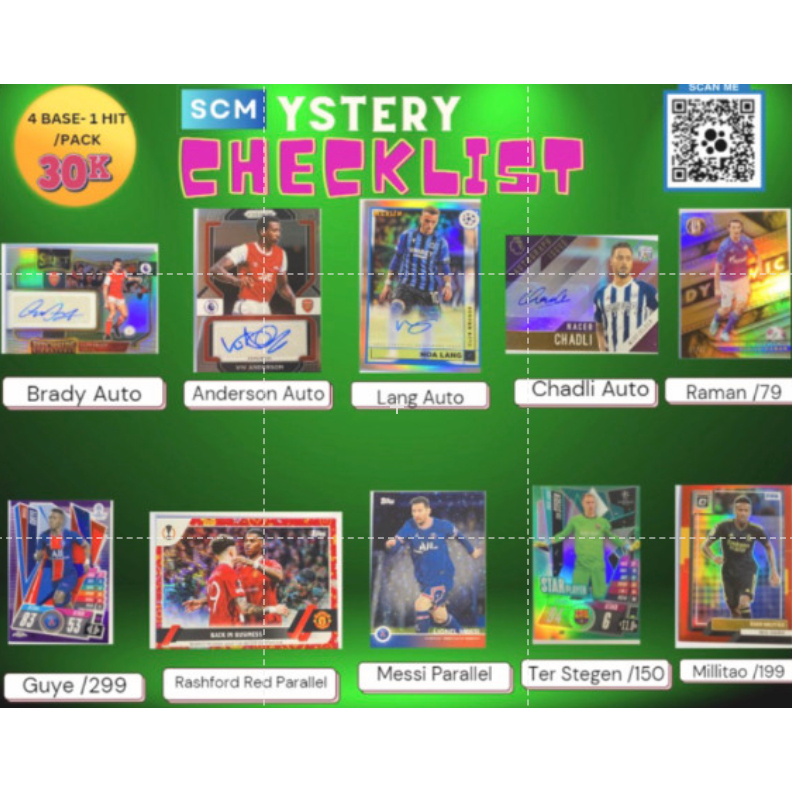 [ COMBO ] 20x Gói thẻ bóng đá SCMystery 30K