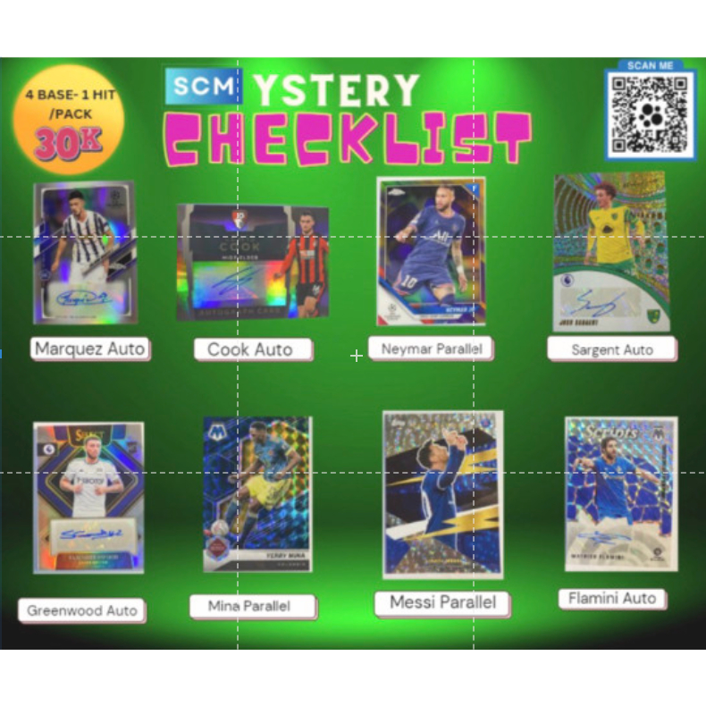 [ COMBO ] 20x Gói thẻ bóng đá SCMystery 30K