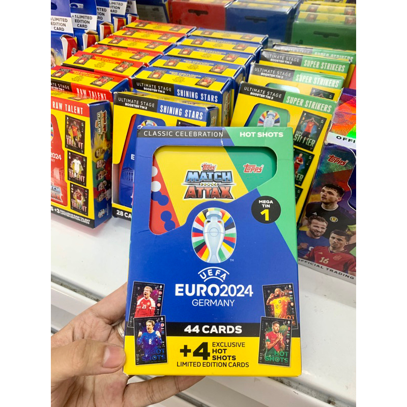 Hộp thẻ Topps Match Attax Euro Mega Tin 2024