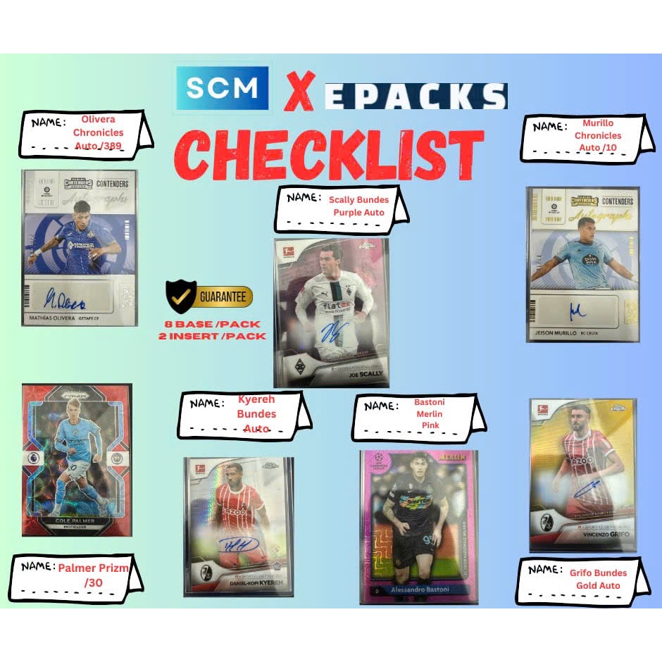 Gói thẻ bóng đá SCM EPACK GOAL