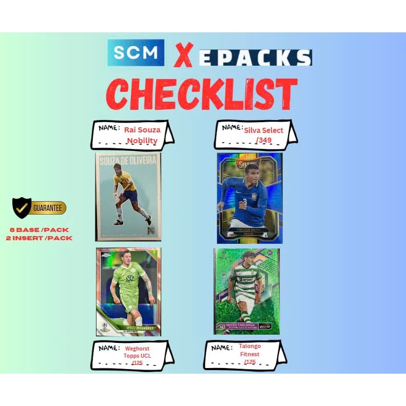 Gói thẻ bóng đá SCM EPACK GOAL