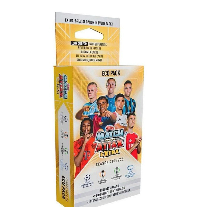 Hộp Thẻ Bóng Đá Eco Pack Topps Match Attax Extra 2024/2025