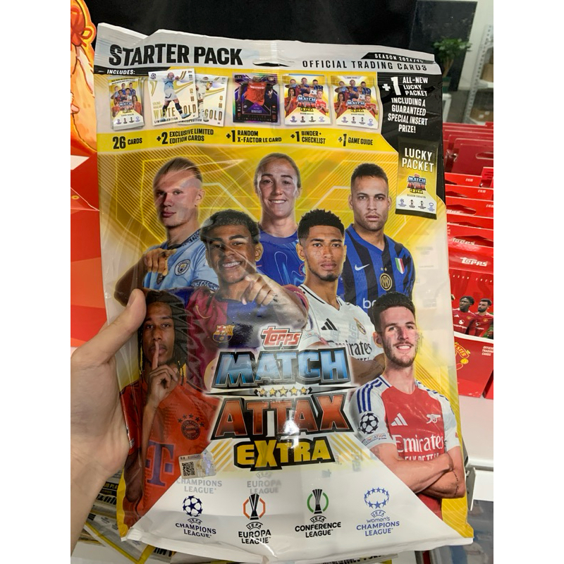 Gói thẻ bóng đá Topps Match Attax Extra Starter Pack 2024/25