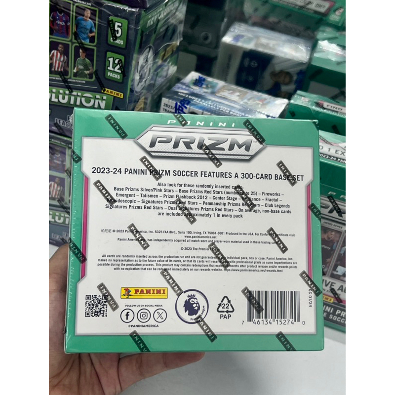 Hộp thẻ bóng đá Panini Prizm Premier League Hobby 2023/24