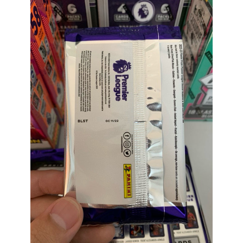 Gói thẻ bóng đá Panini Prizm EPL Pack 22/23