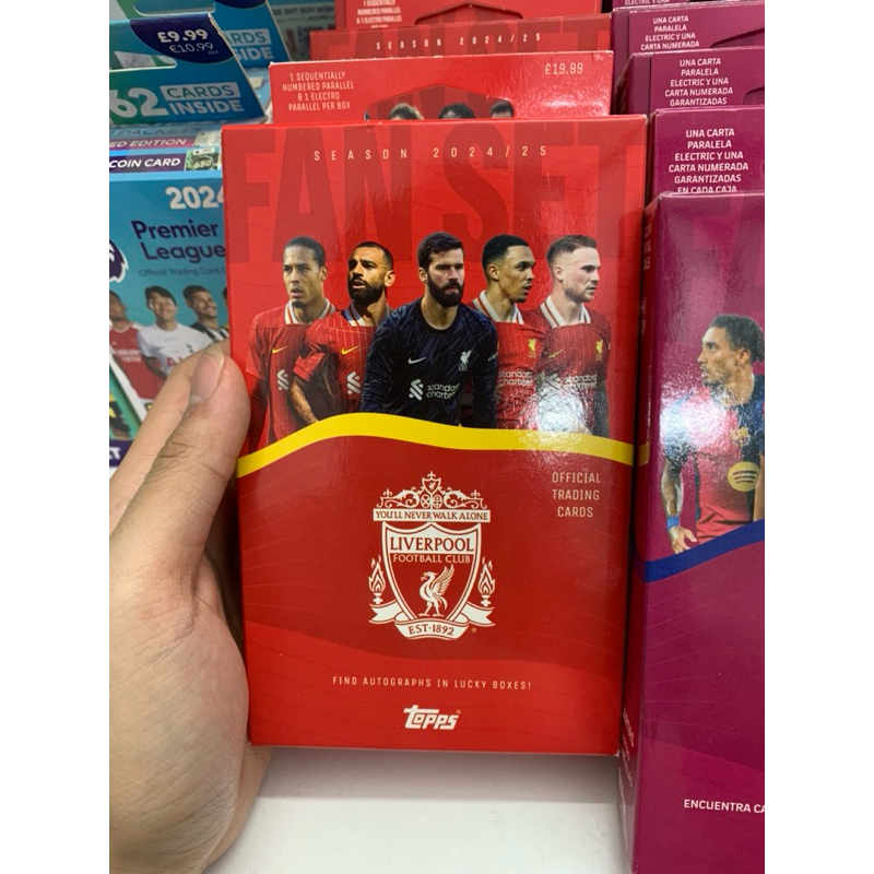 Hộp Thẻ Bóng Đá Fanset Liverpool mùa giải 2024/25