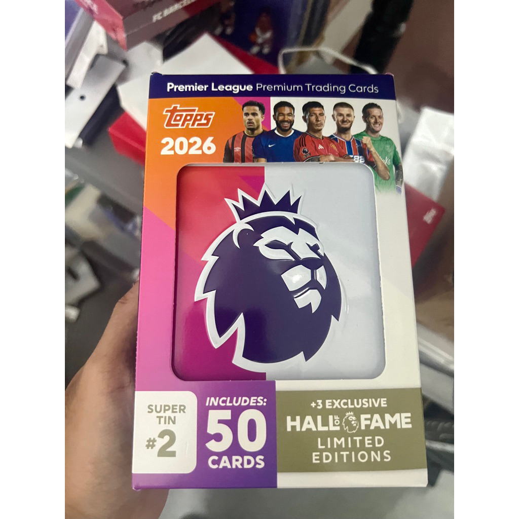 Hộp thẻ cầu thủ Topps Premier League Super Tin 2025/26