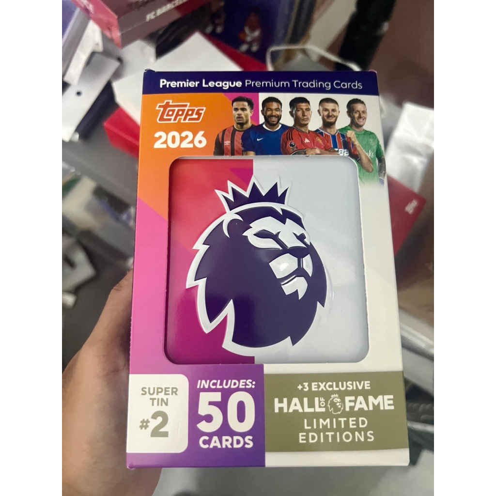 Hộp thẻ cầu thủ Topps Premier League Super Tin 2025/26