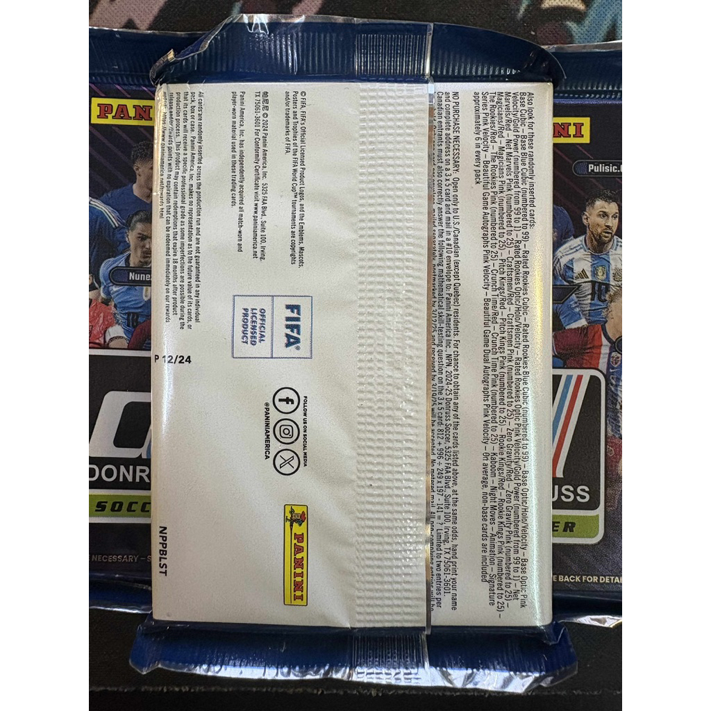 Gói thẻ bóng đá Panini Donruss Soccer 2024/25