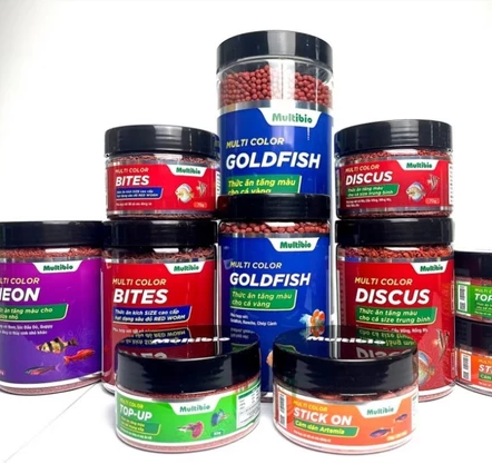 Cám Multibio - Thức ăn lên màu dành cho cá nhỏ Neon, bảy màu