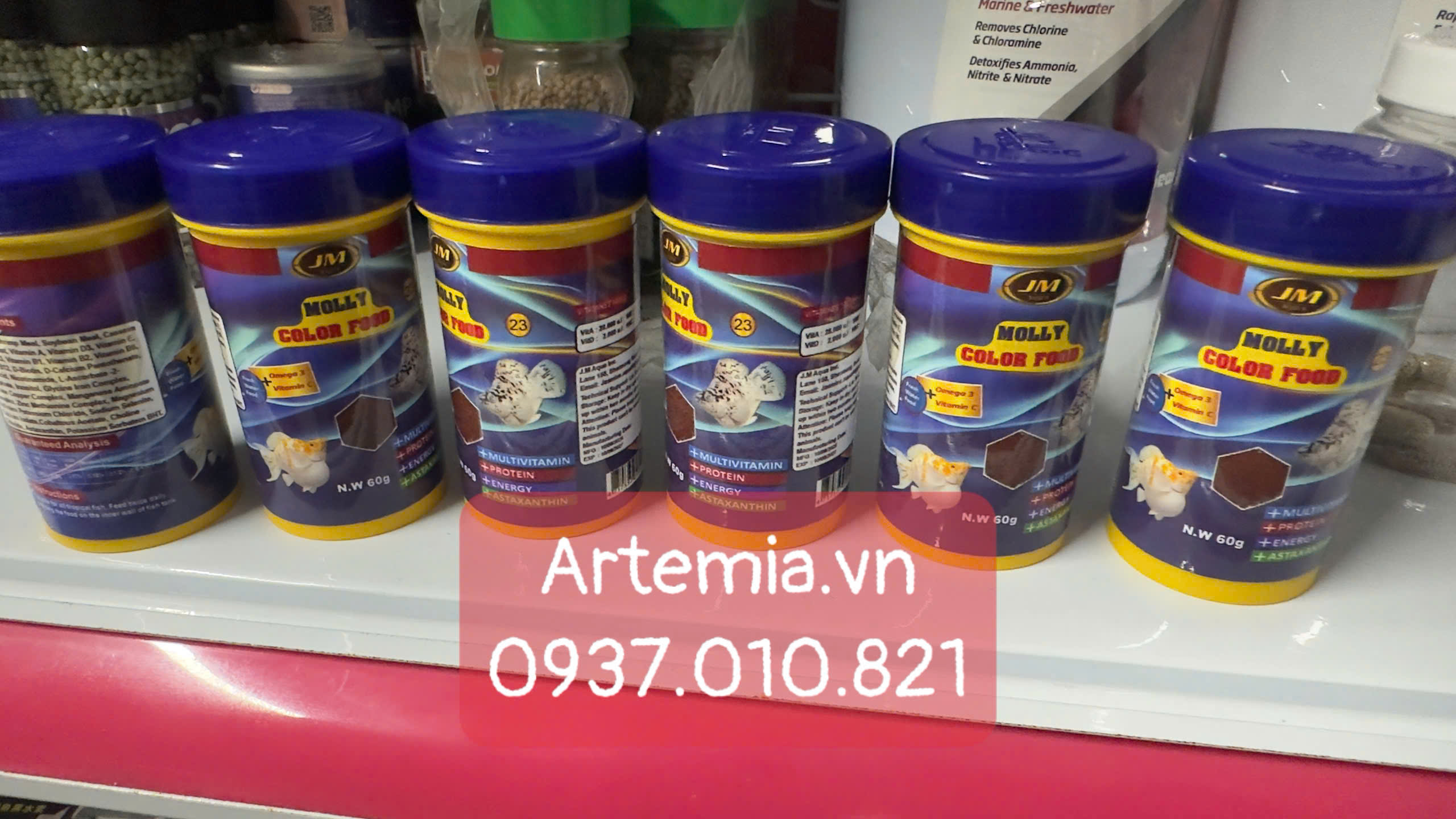 Cám JM MOLLY Color Food chuyên dụng cho cá Molly - Tăng màu tăng size siêu nhanh