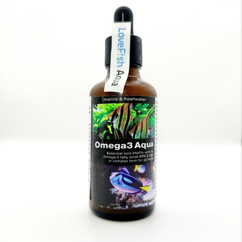 Omega Aqua (50 ml) - Bổ sung Omegae béo, DHA, EPA, vitamin A, D, C cho cá nước ngọt & mặn