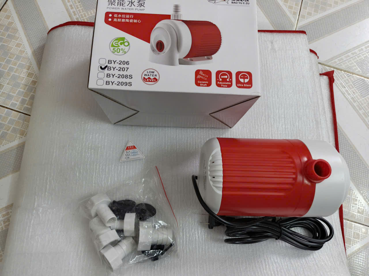 🐠🐠 Chính hãng - Máy Bơm Hút Đáy Baoyu BY201, BY202, BY203, BY204, BY205, BY206, BY207, bơm hồ cá, bơm hút đáy🐠🐠