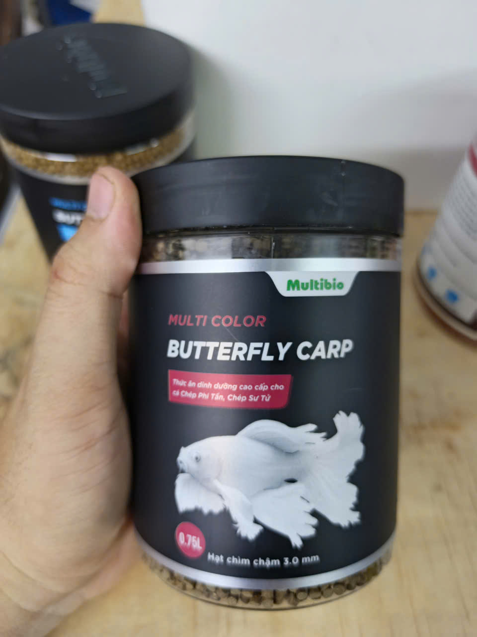 Cám Multibio butterfly Carp hạt chìm 3.0mm – thức ăn cho chép sư tử, chép phi tần, oranda, ranchu