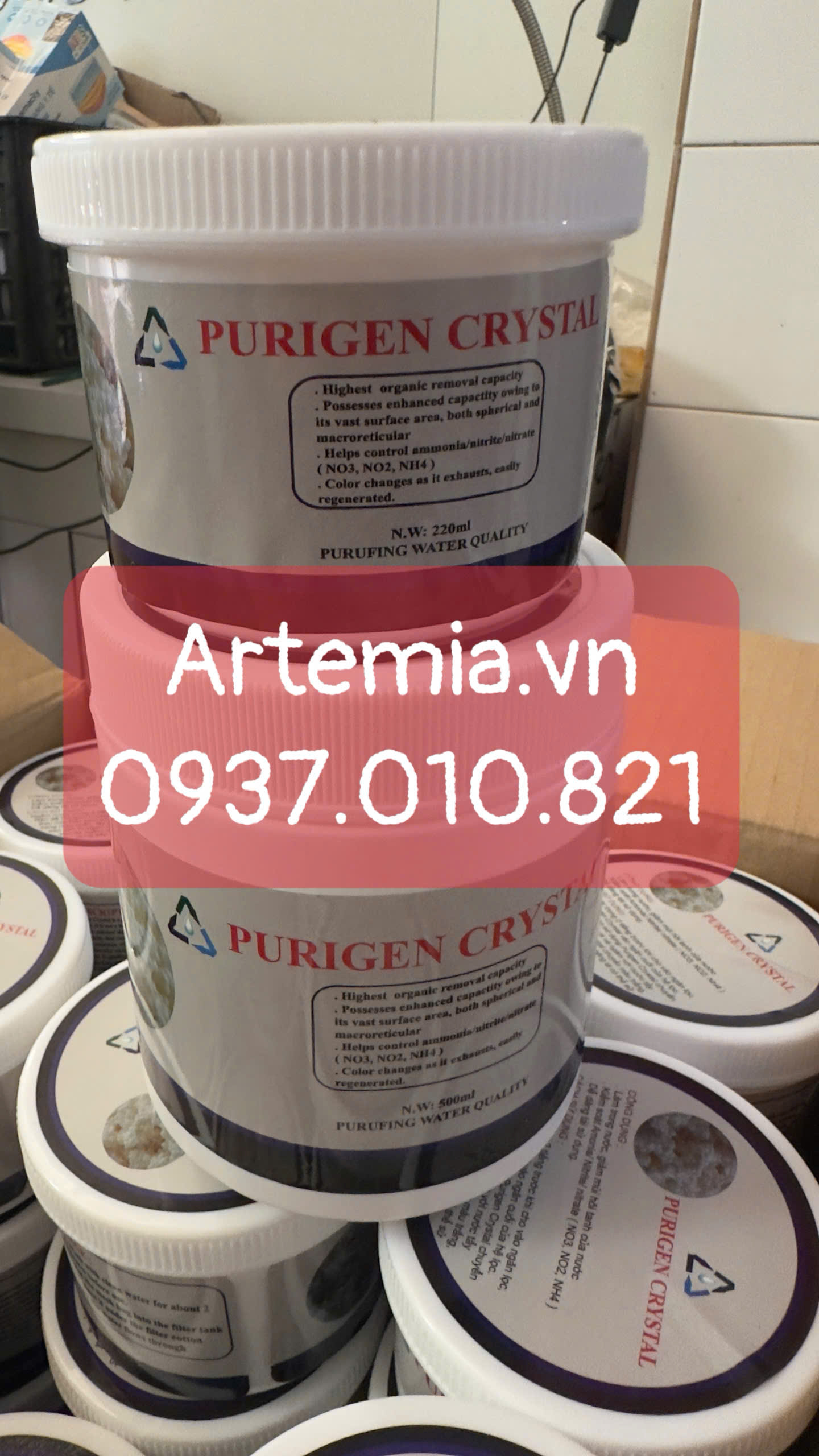 🌊 Vật liệu lọc Purigen Crystal (500ml) – Hấp thụ tạp chất, khử độc nước cao cấp 🌊