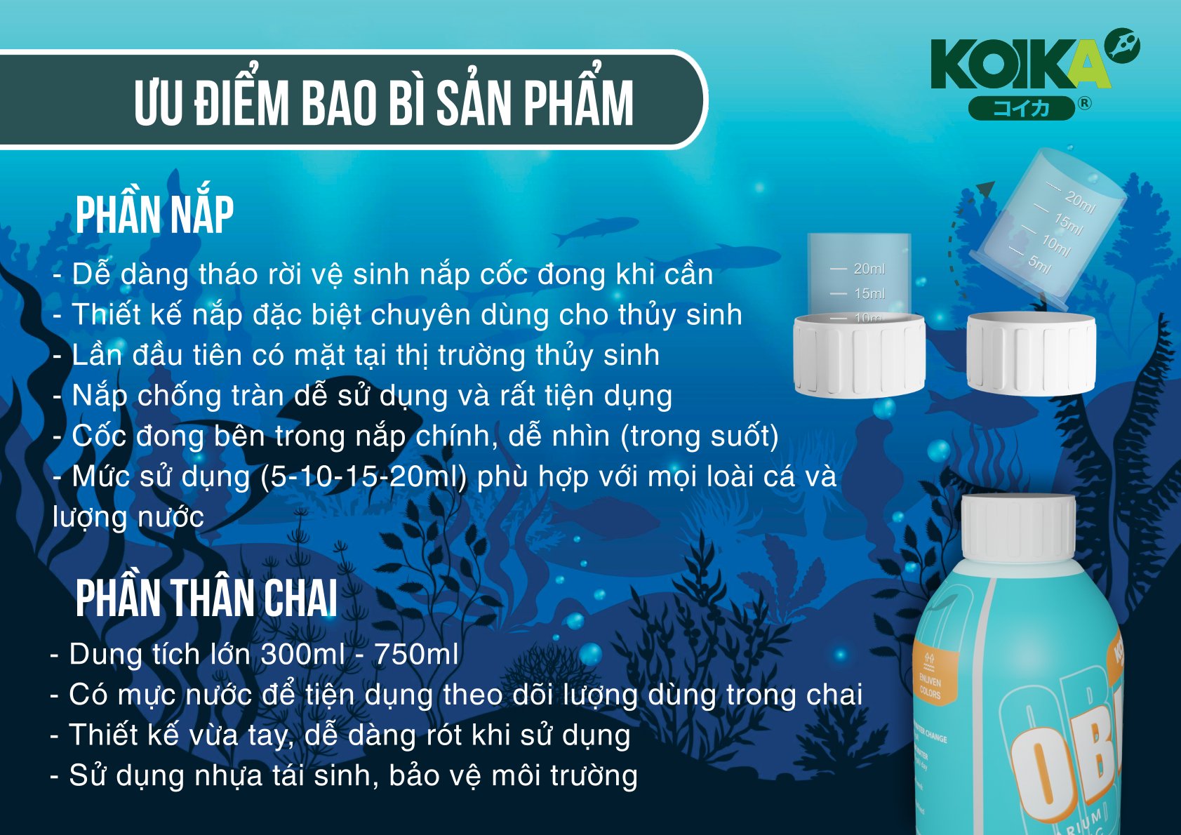 CHÍNH HÃNG 🕵 Vi Sinh 4 in 1 KoiKa OBIO chai to 300ml - 180ml - 30ml