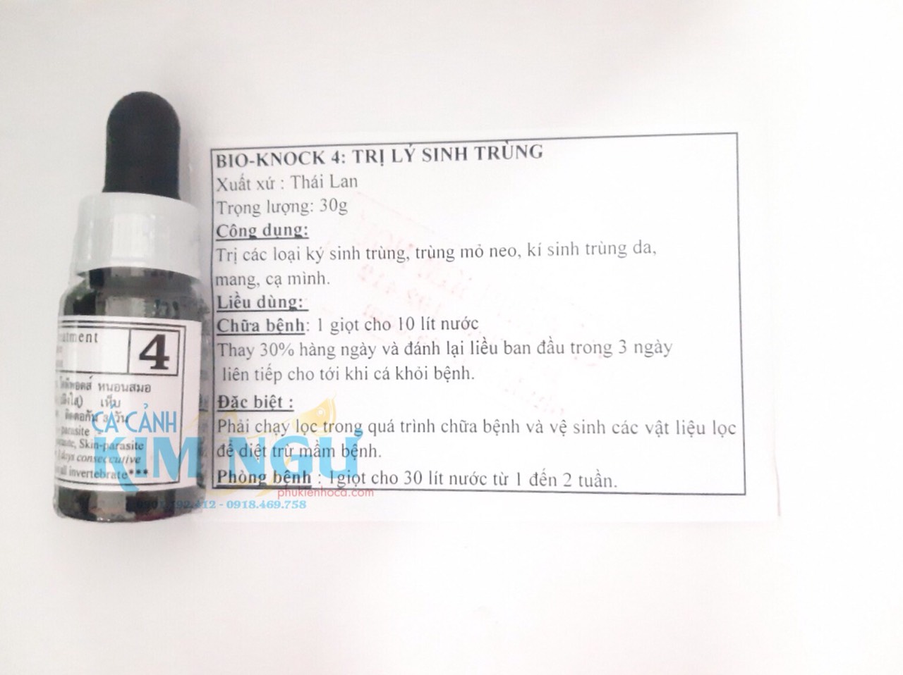 Bio KNock số 1 2 3 4 | bioKnock Sản phẩm hỗ trợ chăm sóc, cho cá