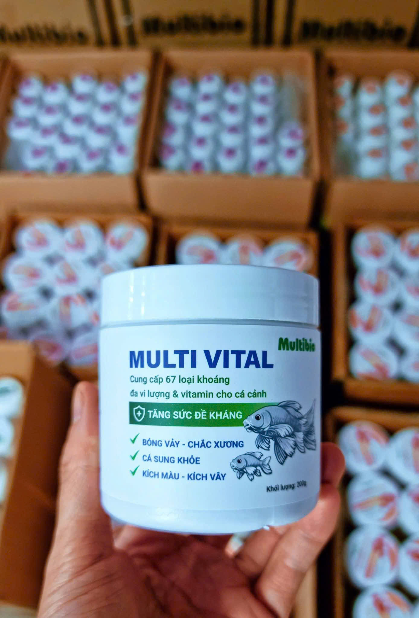 🐠 BỘ SẢN PHẨM CHĂM SÓC CÁ CẢNH CHUYÊN NGHIỆP MULTIBIO - TH UỐC TÍM - KHOÁNG MULTI VITAL - VITAMIN C🐠