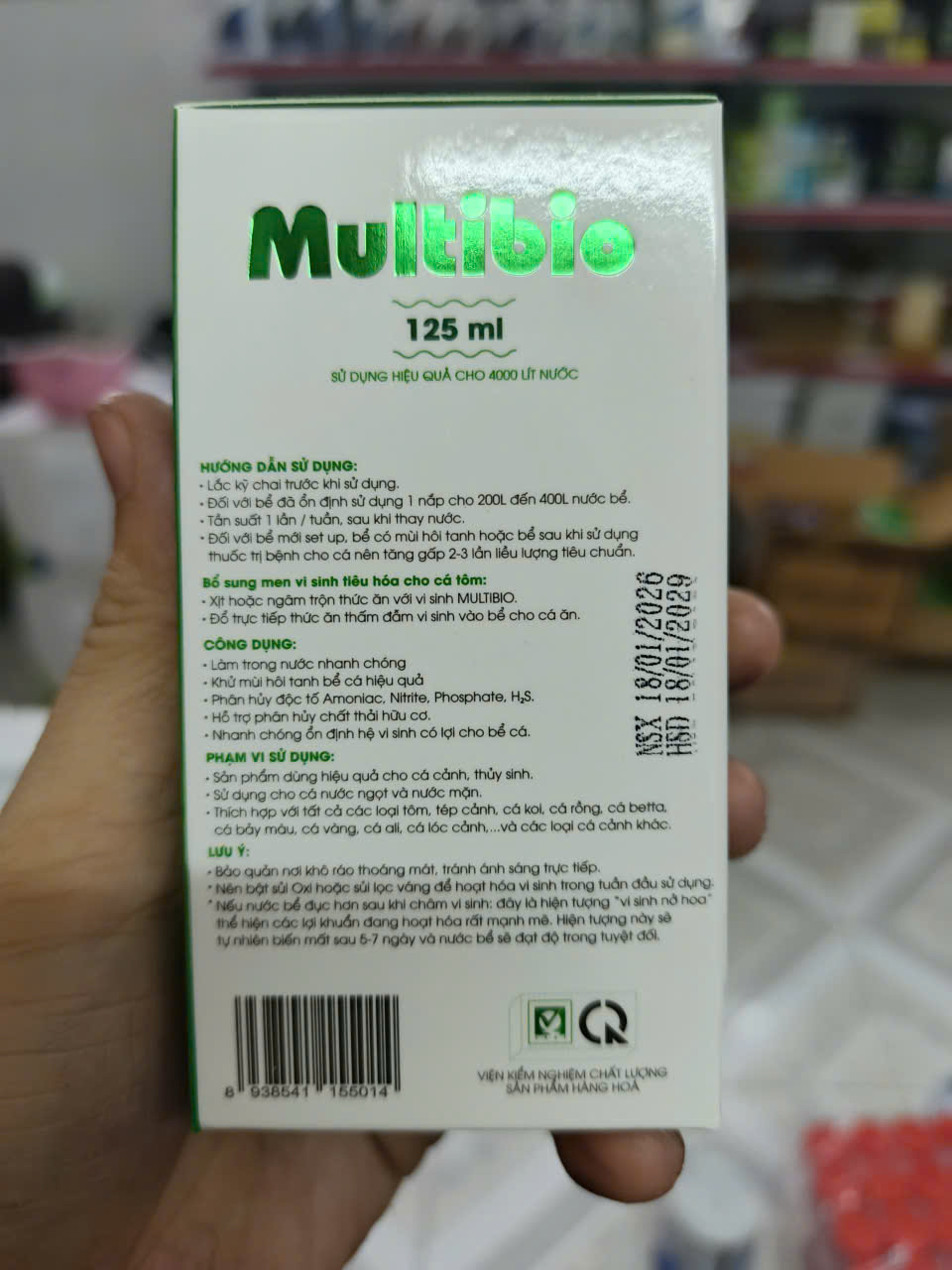 Vi Sinh Multibio - Khử mùi hôi tanh, làm trong nước thật nhanh