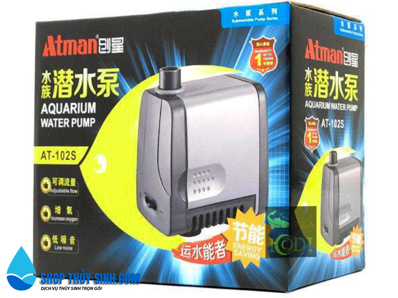 🐠 Máy bơm cho bể cá cảnh Atman AT 105S 106S 107S chuyên dụng cho hồ cá cảnh, giảm ồn, tiết kiệm điện🐠