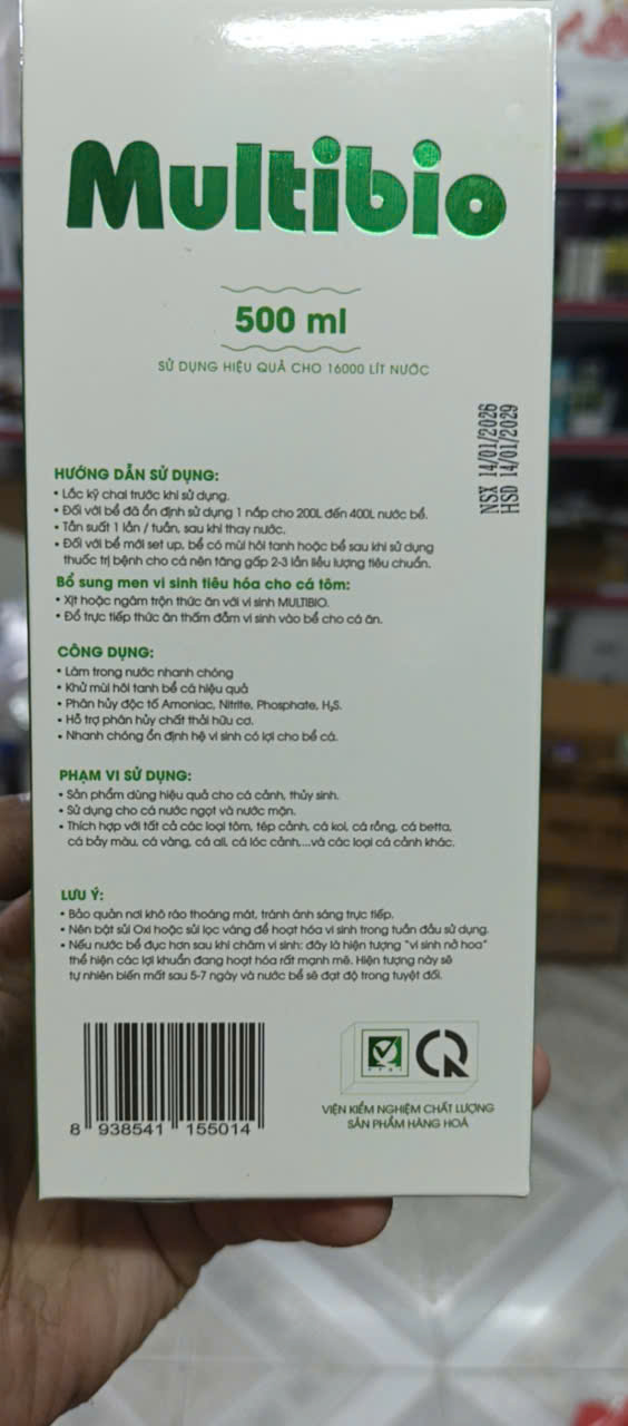 Vi Sinh Multibio - Khử mùi hôi tanh, làm trong nước thật nhanh