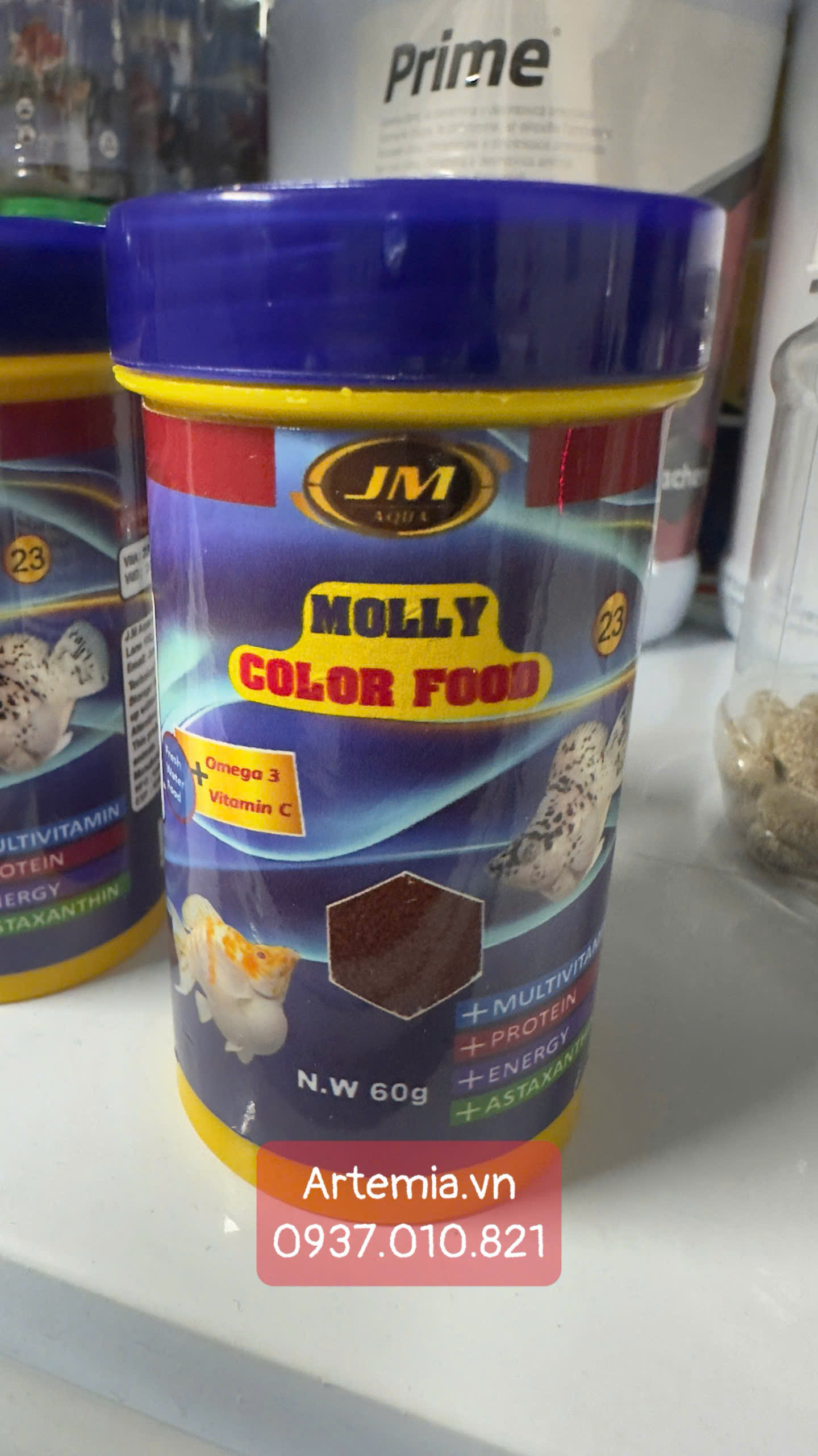 Cám JM MOLLY Color Food chuyên dụng cho cá Molly - Tăng màu tăng size siêu nhanh