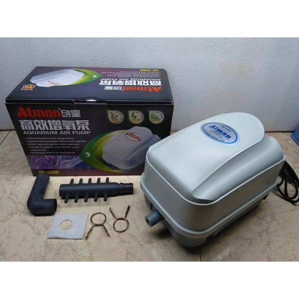 Máy sục khí công suất lớn, siêu êm, độ bền cao máy Atman HP – 4000 / 8000 / 12000 / 16000