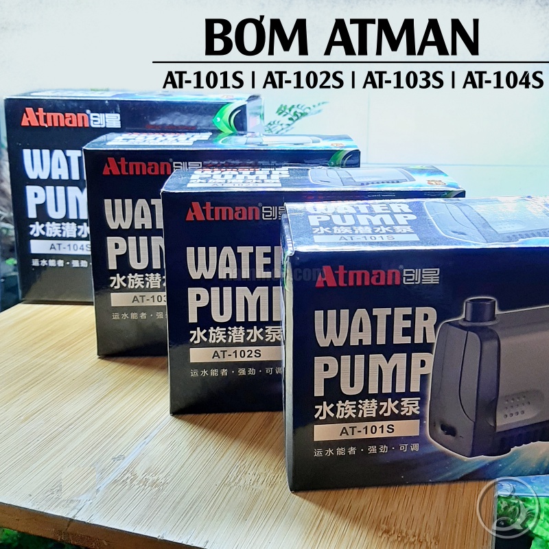 🐠 Máy bơm cho bể cá cảnh Atman AT 105S 106S 107S chuyên dụng cho hồ cá cảnh, giảm ồn, tiết kiệm điện🐠