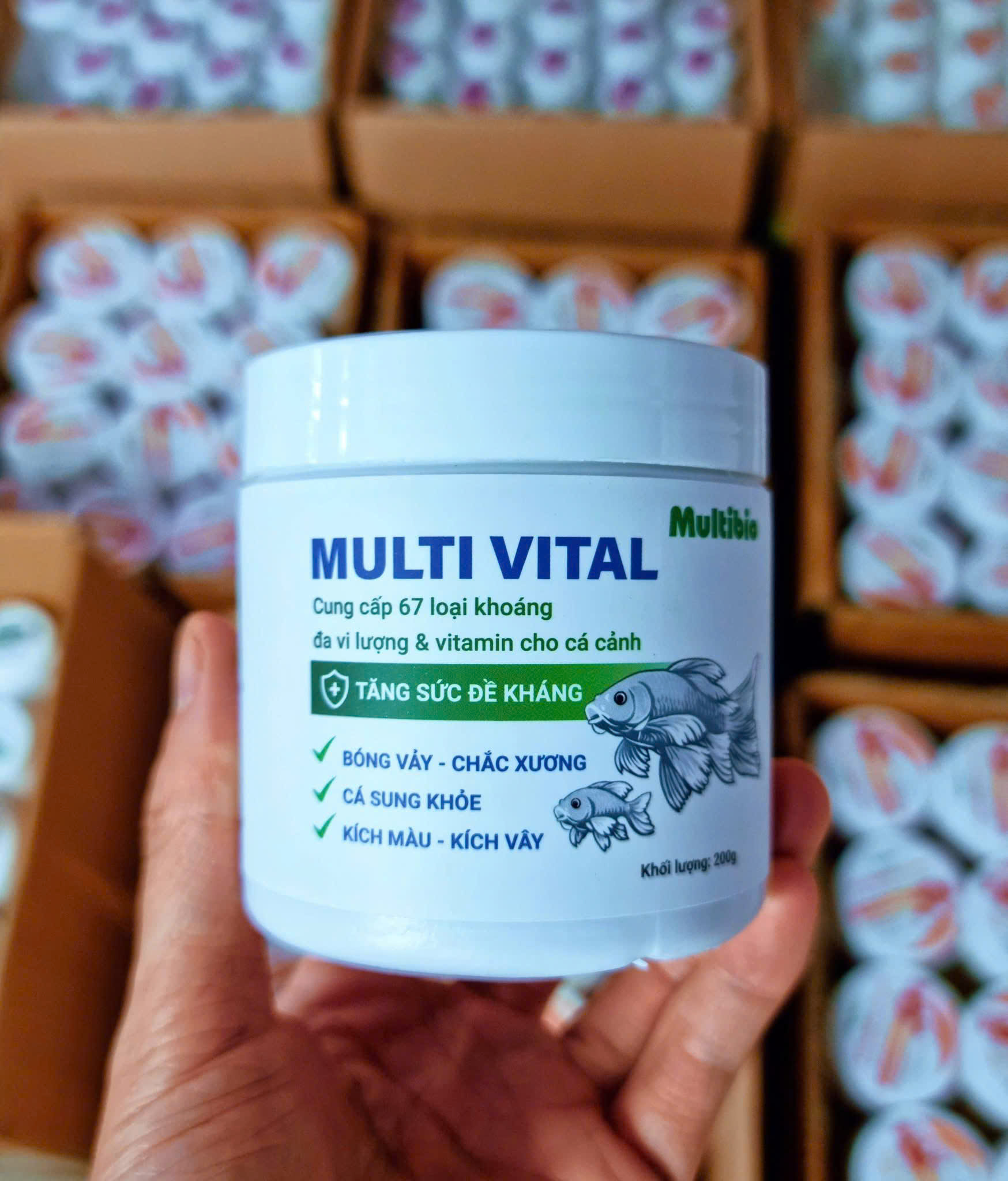 🐠 BỘ SẢN PHẨM CHĂM SÓC CÁ CẢNH CHUYÊN NGHIỆP MULTIBIO - TH UỐC TÍM - KHOÁNG MULTI VITAL - VITAMIN C🐠