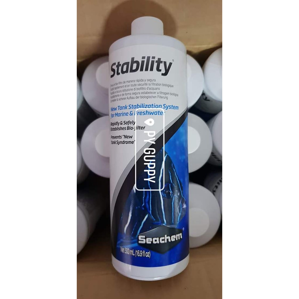Vi sinh nước Seachem Stability 100ml, 250ml, 500ml, 1L, 2L men xử lý làm trong nước bể cá tép thủy sinh