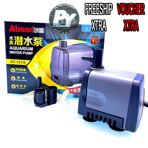 🐠 Máy bơm cho bể cá cảnh Atman AT 105S 106S 107S chuyên dụng cho hồ cá cảnh, giảm ồn, tiết kiệm điện🐠